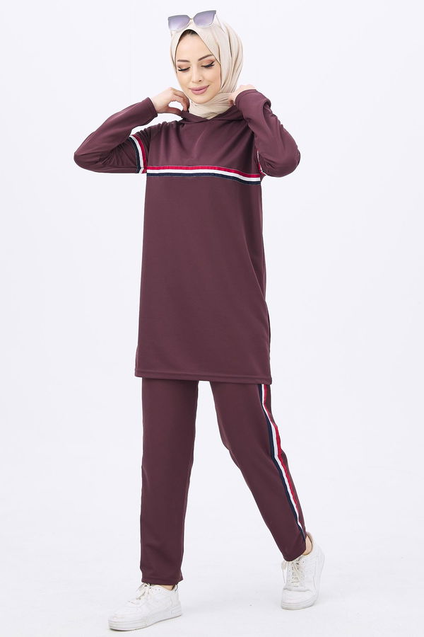 Tunik+Pantolon Kahverengi - 11179