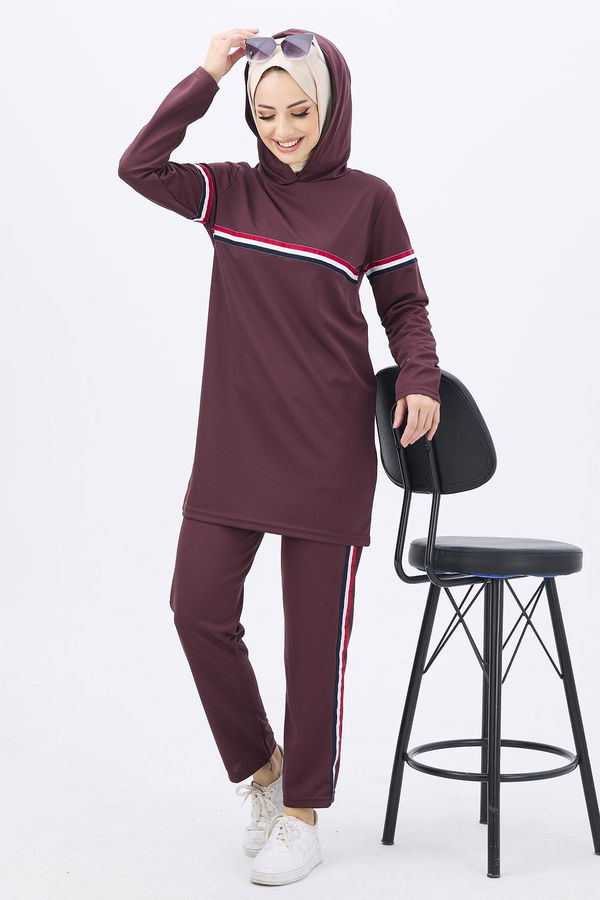 Tunik+Pantolon Kahverengi - 11179