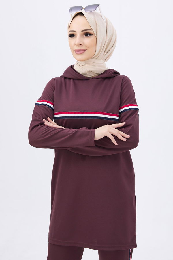 Tunik+Pantolon Kahverengi - 11179