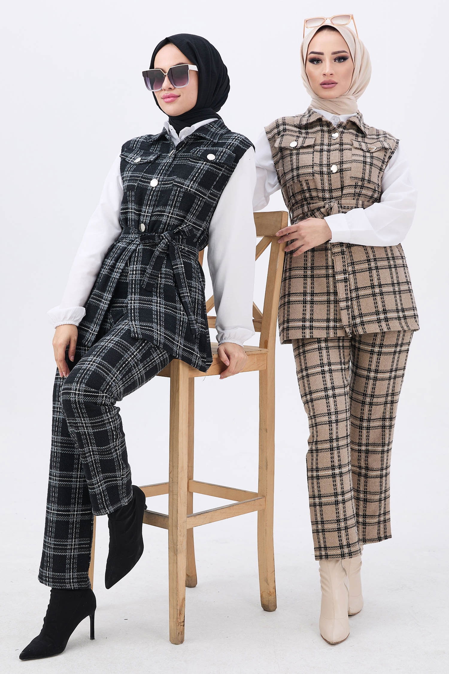 Yelek+Pantolon Siyah - 11203