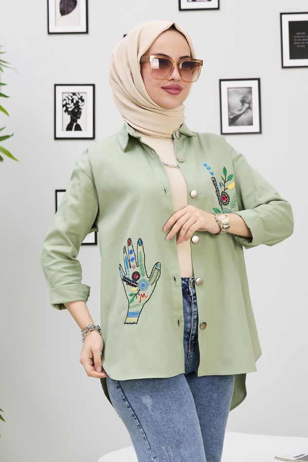 Gömlek Yeşil - 21877 YEŞİL