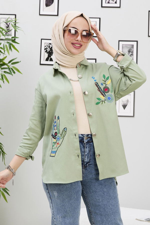 Gömlek Yeşil - 21877 YEŞİL