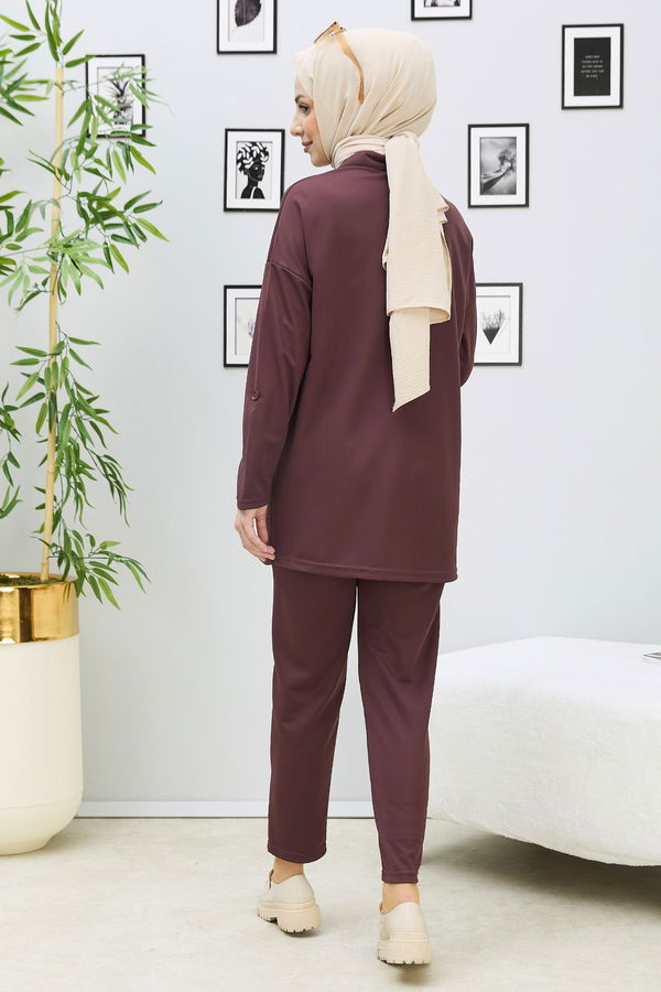 Tunik Pantolon Kahverengi - 11337