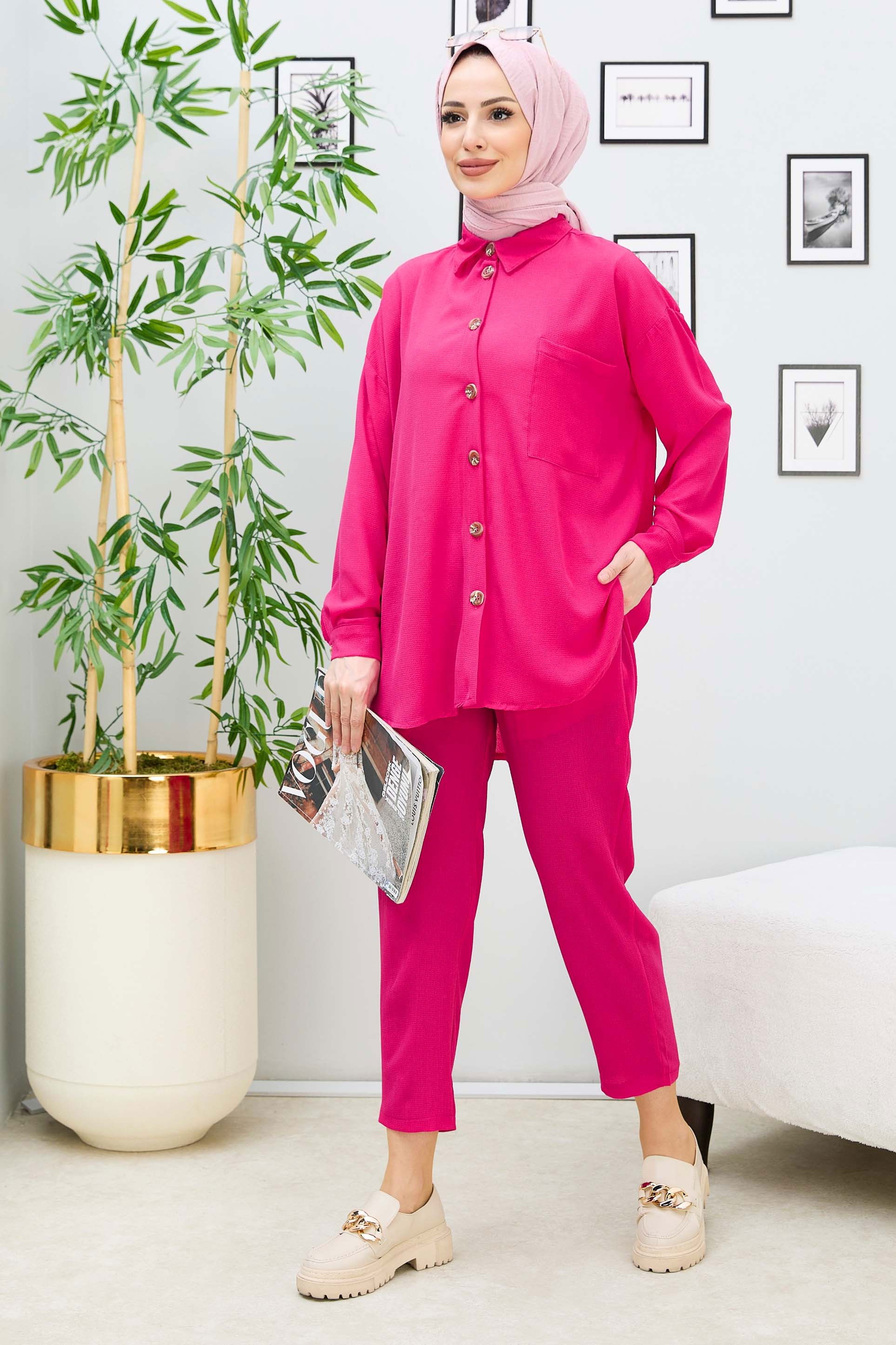 Tunik Pantolon Fuşya - 11304 FUŞYA
