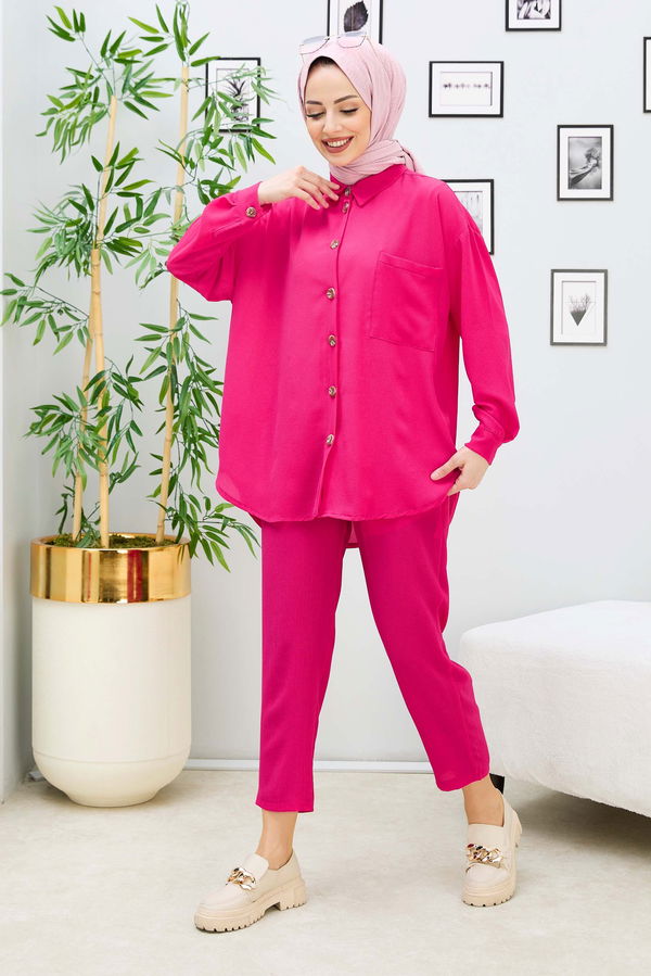 Tunik Pantolon Fuşya - 11304 FUŞYA