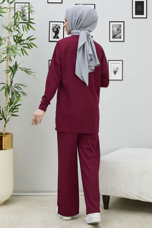 Tunik Pantolon Bordo - 11333 BORDO