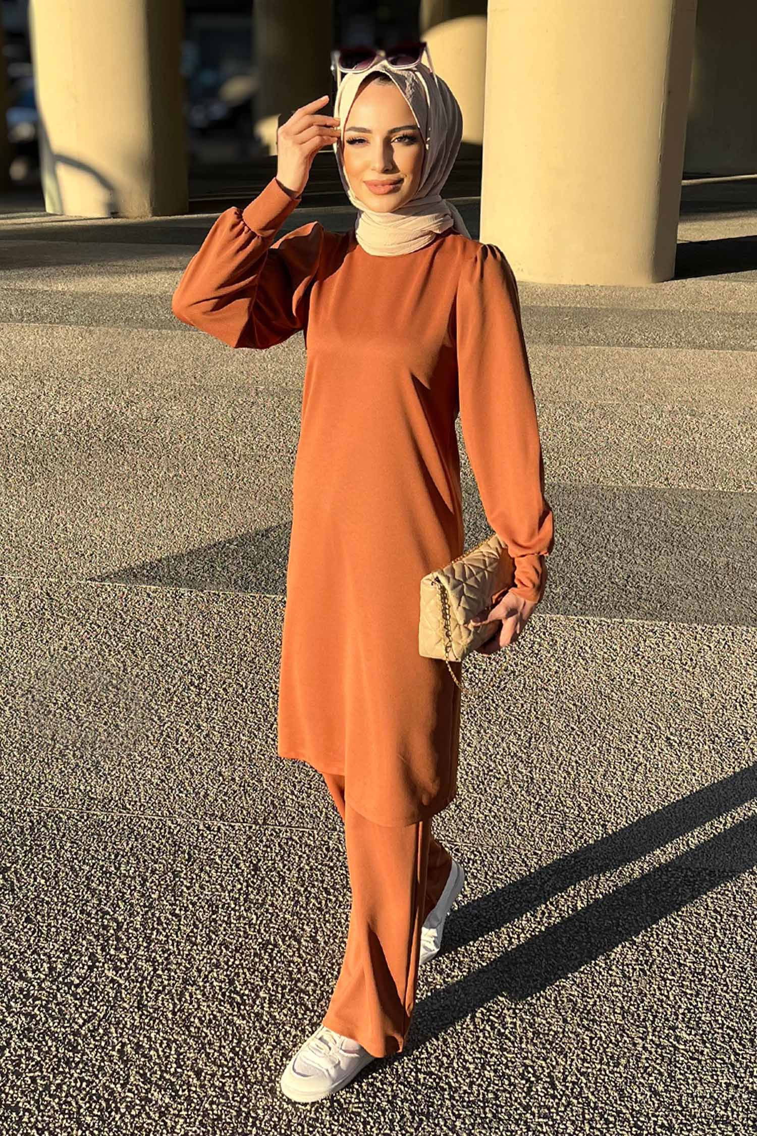 Tunik Pantolon Taba - 11343 TABA