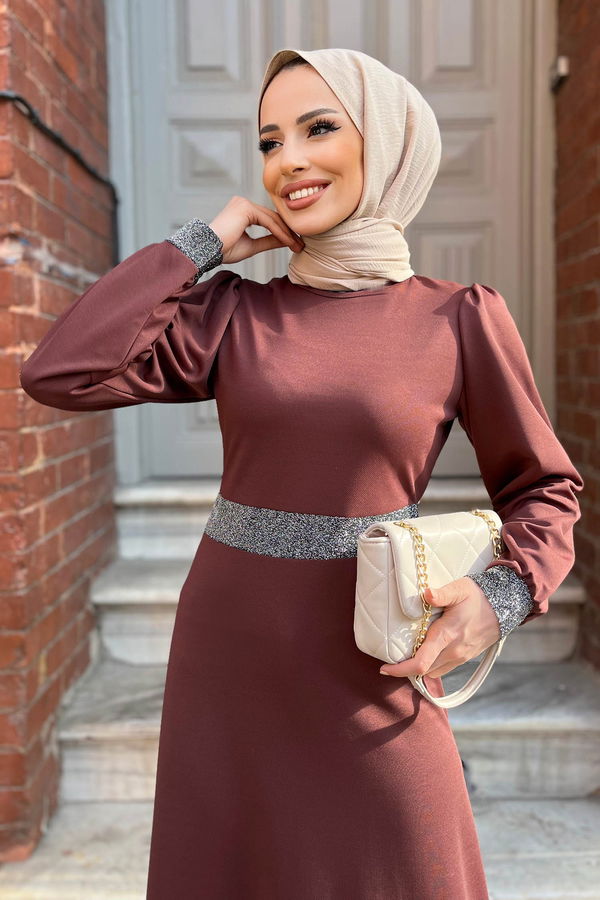 Elbise Kahverengi - 11361 KAHVERENGİ