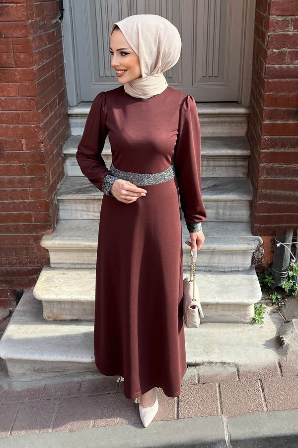 Elbise Kahverengi - 11361 KAHVERENGİ
