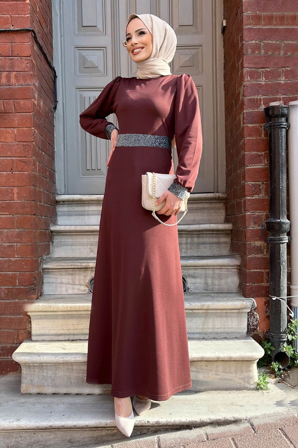 Elbise Kahverengi - 11361 KAHVERENGİ