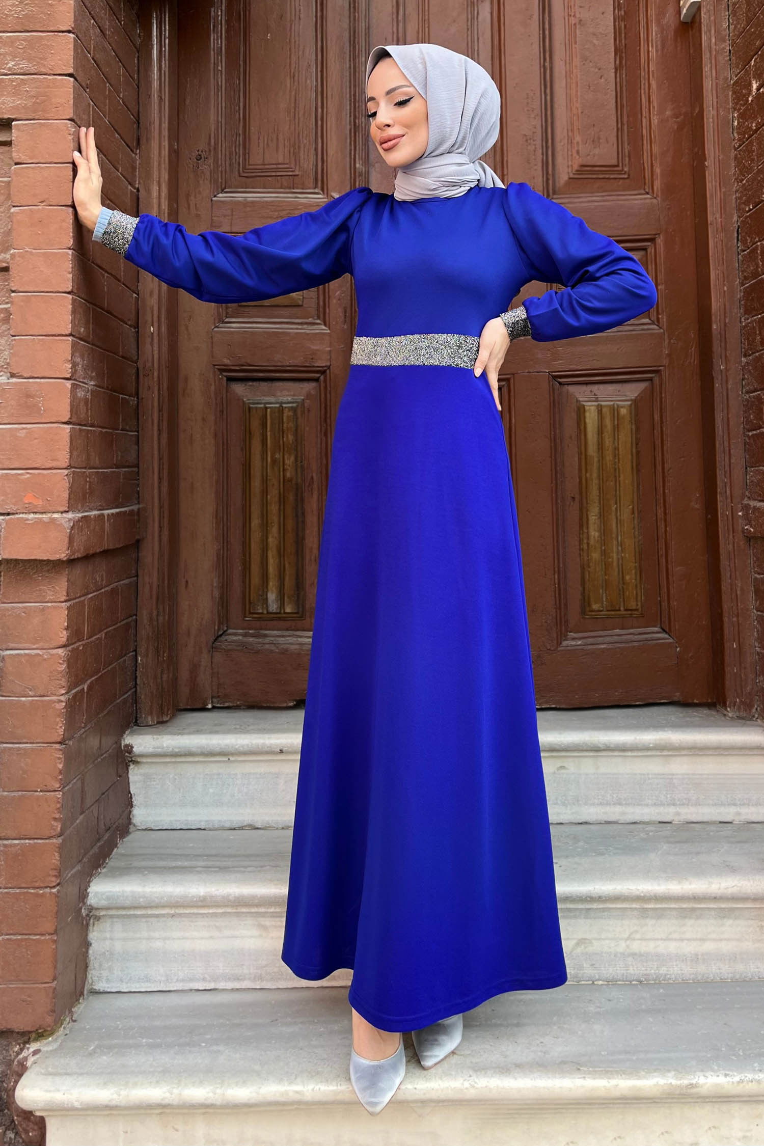 Elbise Mavi - 11361