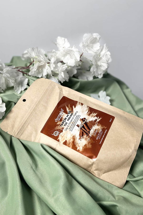 çok Renkli DERMOKİL Natural Skin Tarçın & Kil Toz Peeling 200 ml - 21733 ÇOK RENKLİ