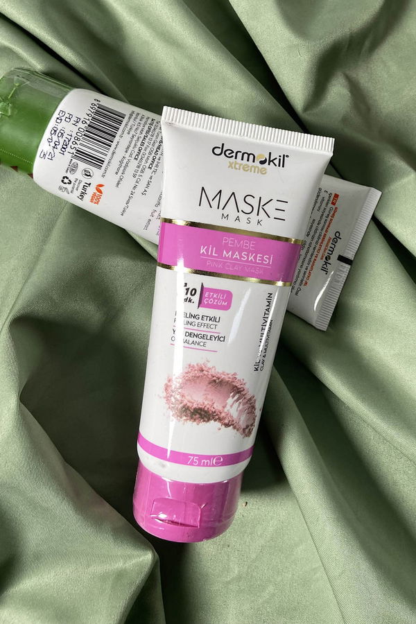 çok Renkli DERMOKİL Pembe Kil Maskesi 75 ml - 21735 ÇOK RENKLİ