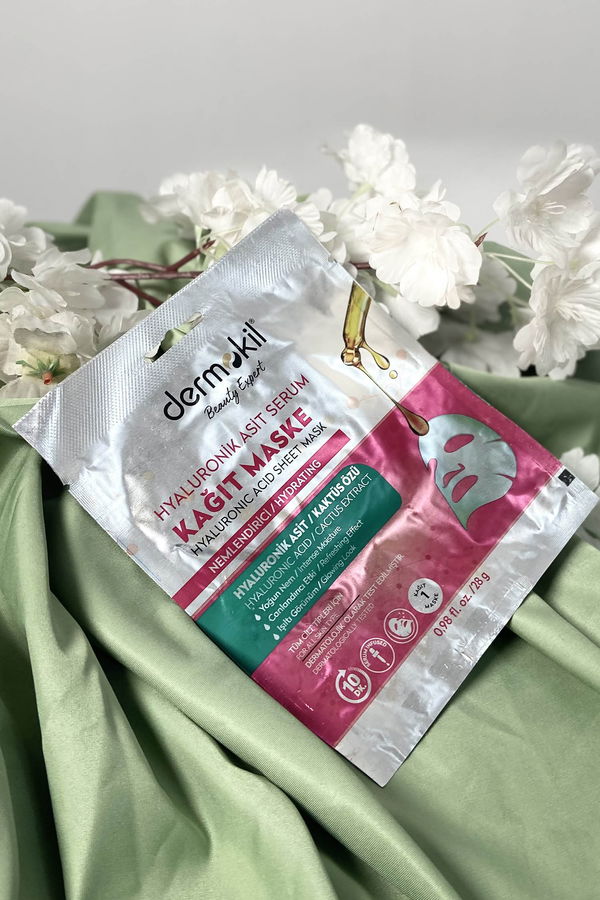 çok Renkli DERMOKİL Hyaluronik Asit Serum Kağıt Maske 28 gr - 21741 ÇOK RENKLİ
