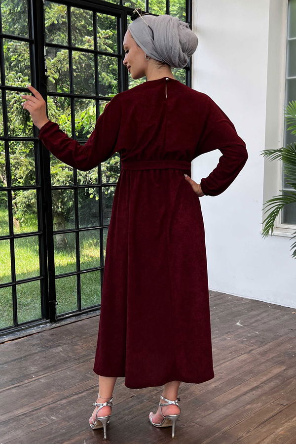 Havlu Elbise Bordo - 21313 BORDO