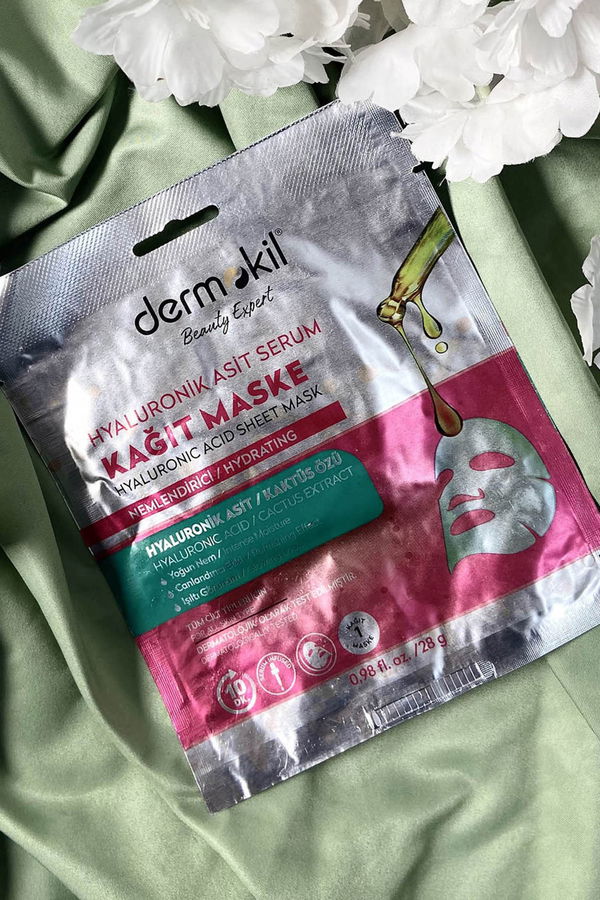 çok Renkli DERMOKİL Hyaluronik Asit Serum Kağıt Maske 28 gr - 21741 ÇOK RENKLİ