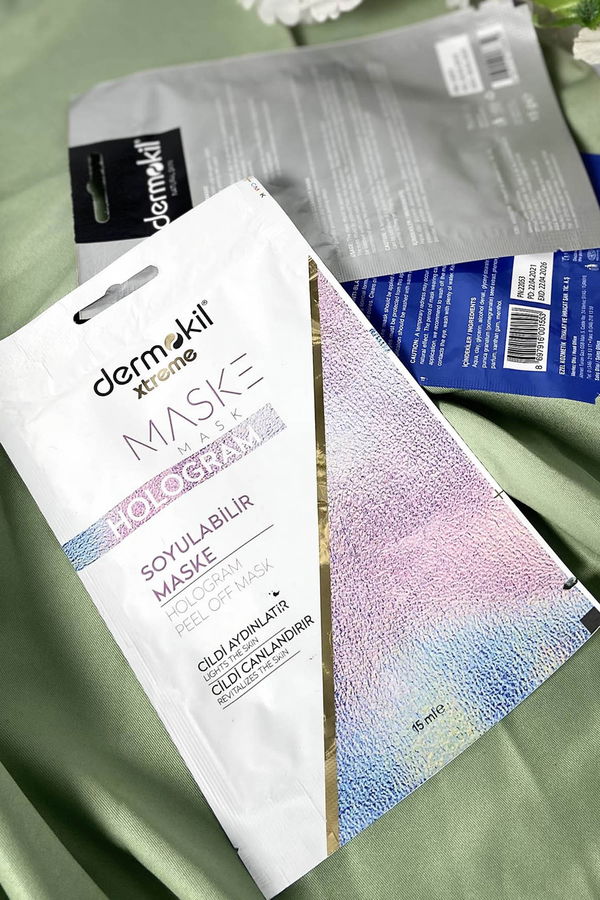çok Renkli DERMOKİL Hologram Soyulabilir Yüz Maskesi 15 ml - 21748 ÇOK RENKLİ