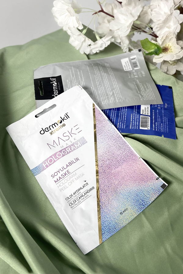 çok Renkli DERMOKİL Hologram Soyulabilir Yüz Maskesi 15 ml - 21748 ÇOK RENKLİ