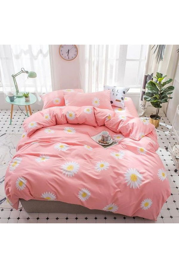 Pembe Tek Kişilik Nevresim Seti  - 21956 PEMBE