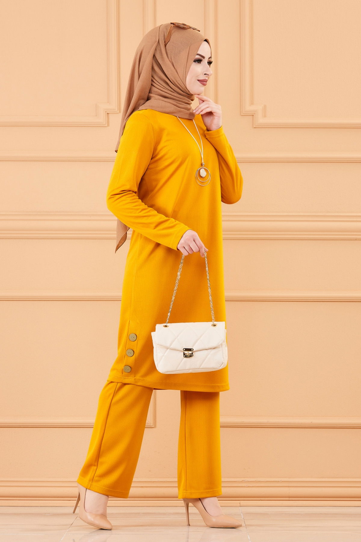 TUNIK PANTOLON Sarı - 3516