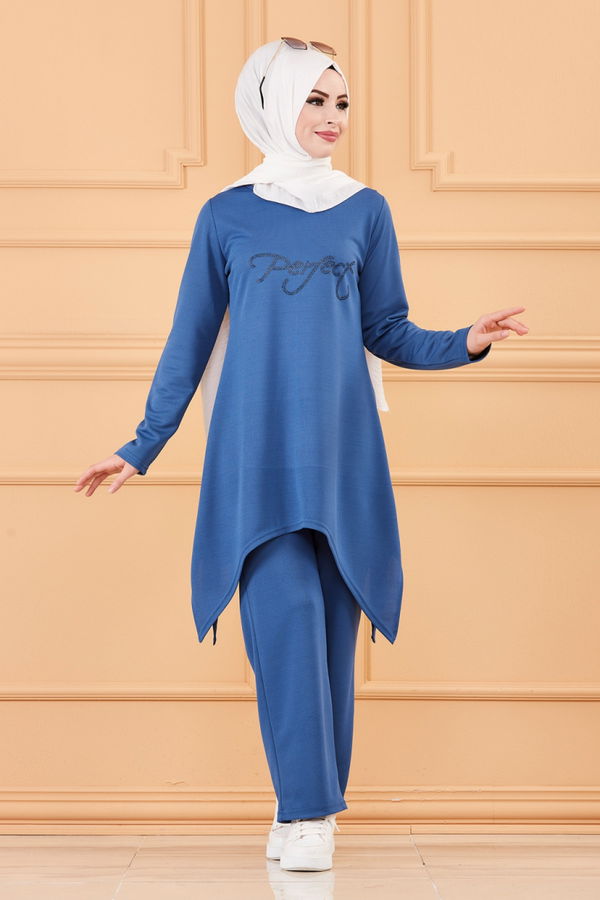 TUNIK PANTOLON Mavi - 3664 MAVİ