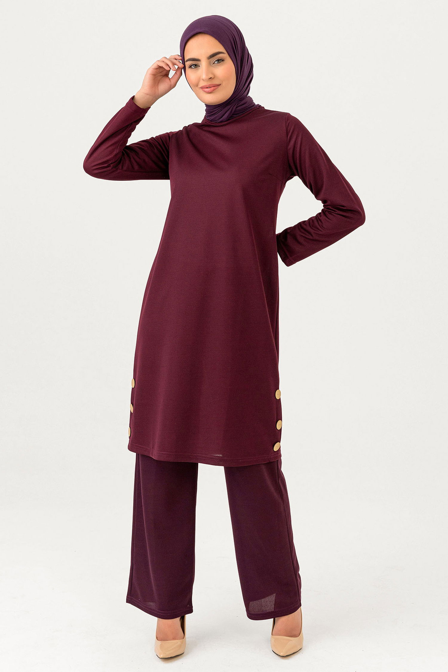 TUNIK PANTOLON Mürdüm - 3516