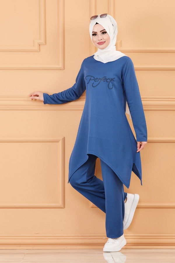 TUNIK PANTOLON Mavi - 3664 MAVİ