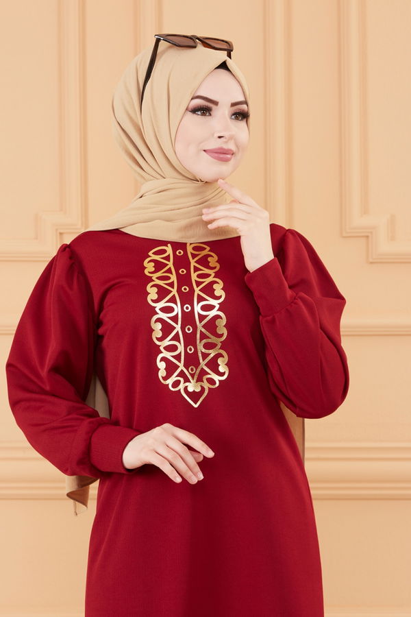 TUNIK PANTOLON Bordo - 3645