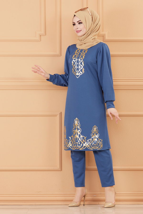 TUNIK PANTOLON Mavi - 3645 MAVİ