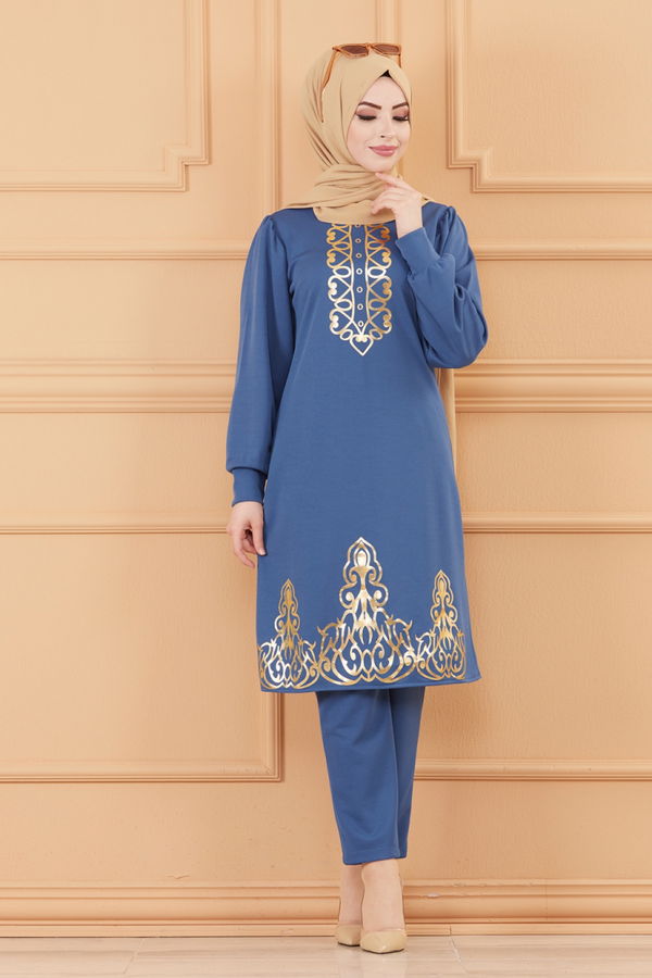 TUNIK PANTOLON Mavi - 3645 MAVİ