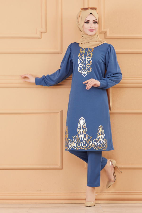 TUNIK PANTOLON Mavi - 3645 MAVİ