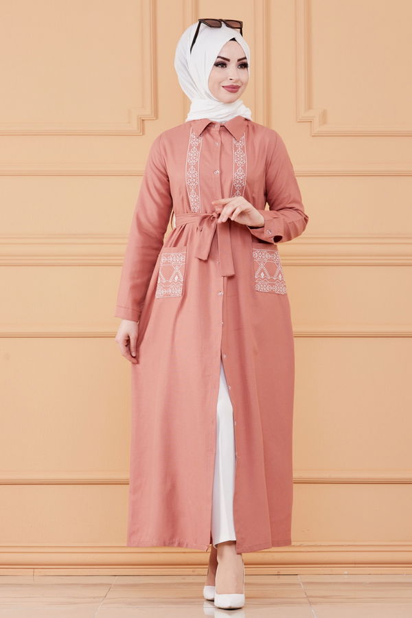 NAKISLI ELBISE Pembe - 3531