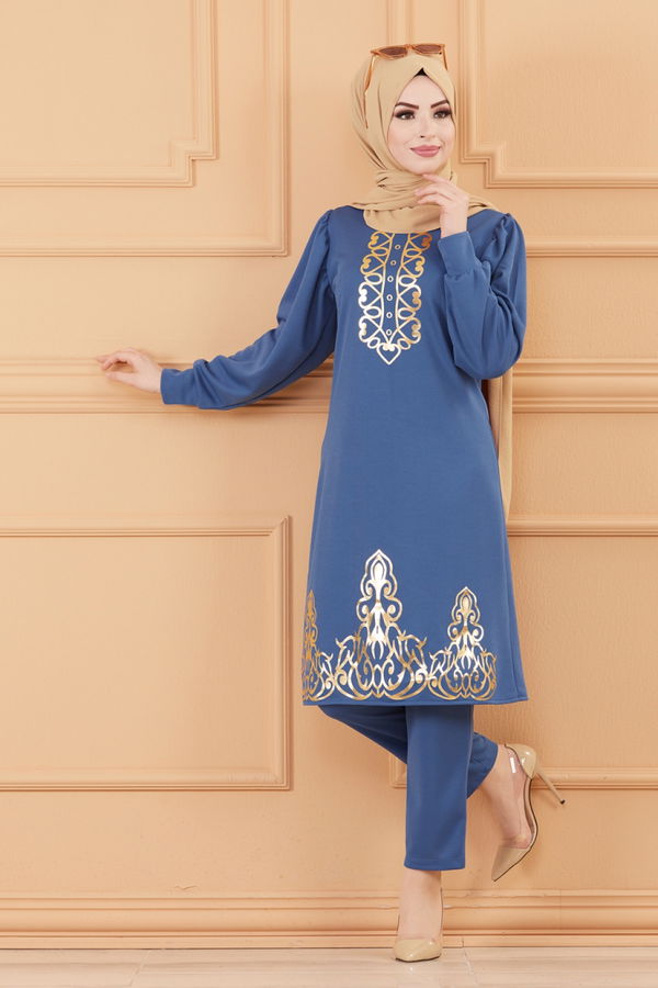 TUNIK PANTOLON Mavi - 3645 MAVİ