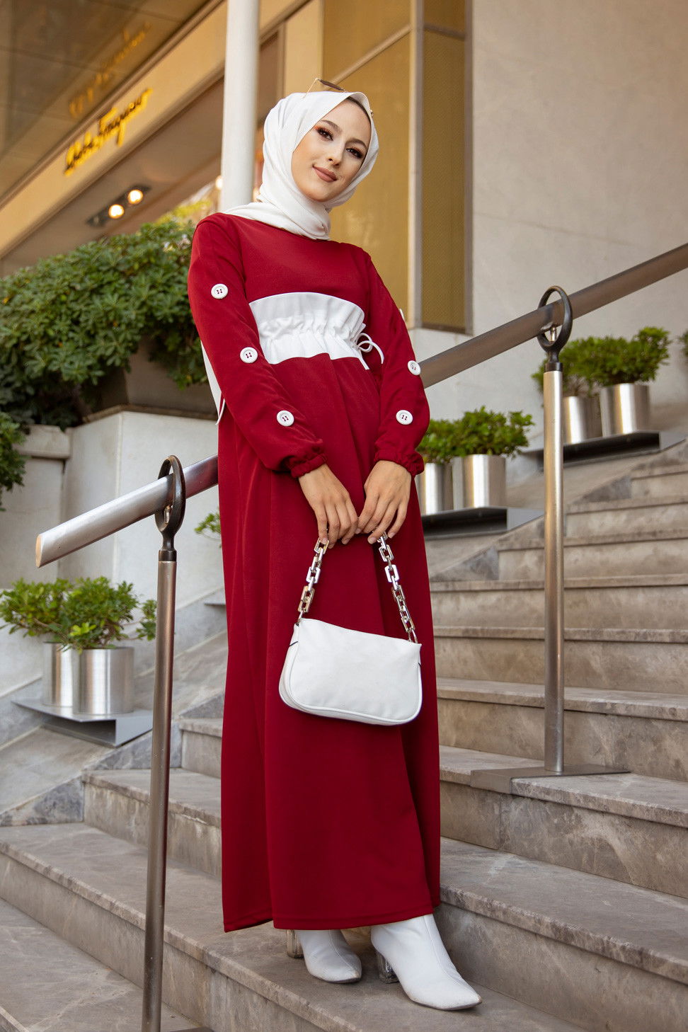 ELBISE Bordo - 3280 BORDO