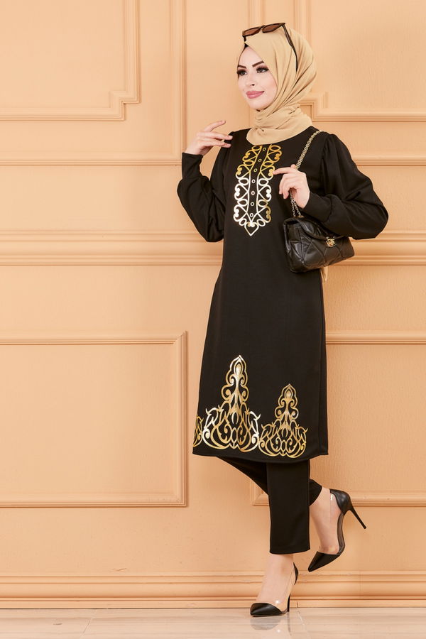 TUNIK PANTOLON Siyah - 3645