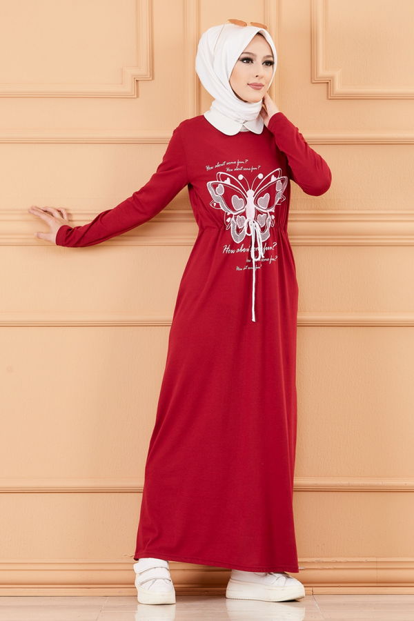 ELBISE Bordo - 3676