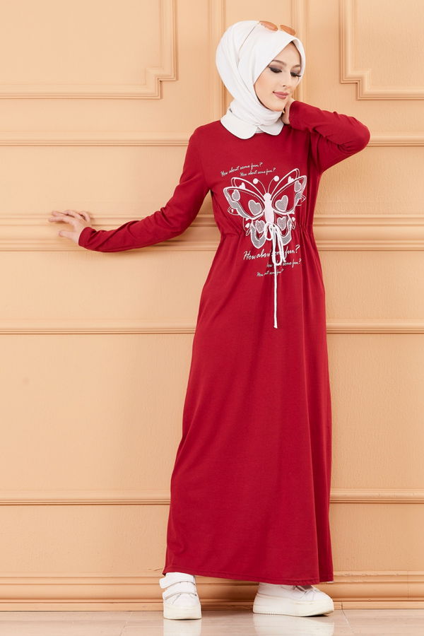 ELBISE Bordo - 3676