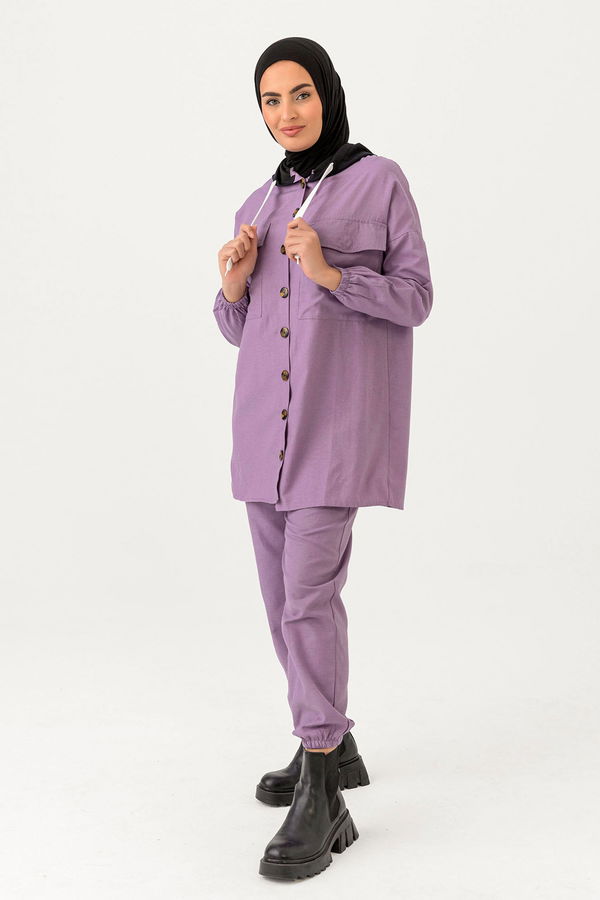 Tunık Pantolon Mor - 3535 MOR