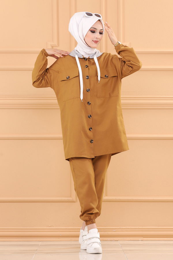 Tunık Pantolon Taba - 3535 TABA