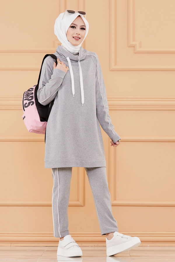 TUNIK PANTOLON Gri - 3540