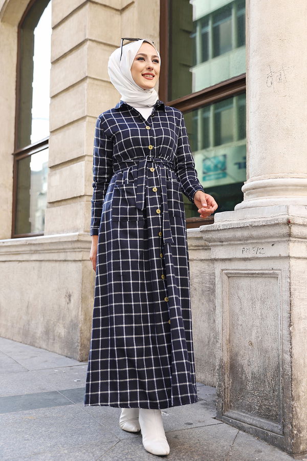 Elbise Lacivert - 3301 LACİVERT