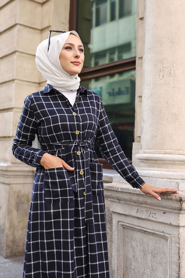 Elbise Lacivert - 3301 LACİVERT
