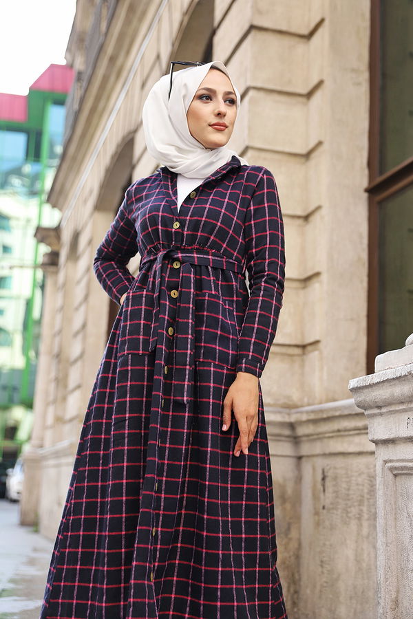 Elbise Lacivert - 3301 LACİVERT