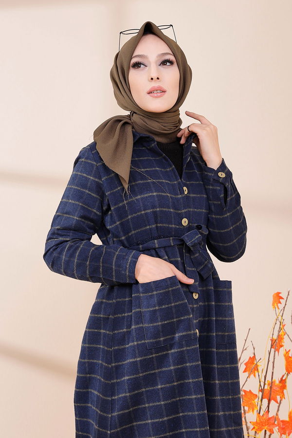 Elbise Lacivert - 3301 LACİVERT