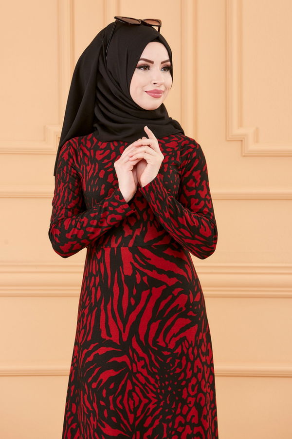 ELBISE Bordo - 8768