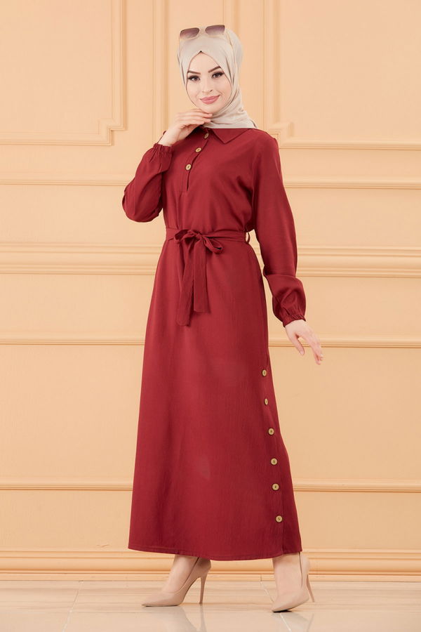ELBISE Bordo - 3658 BORDO