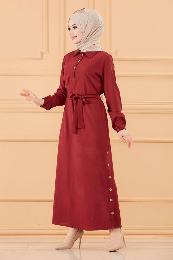 ELBISE Bordo - 3658 BORDO