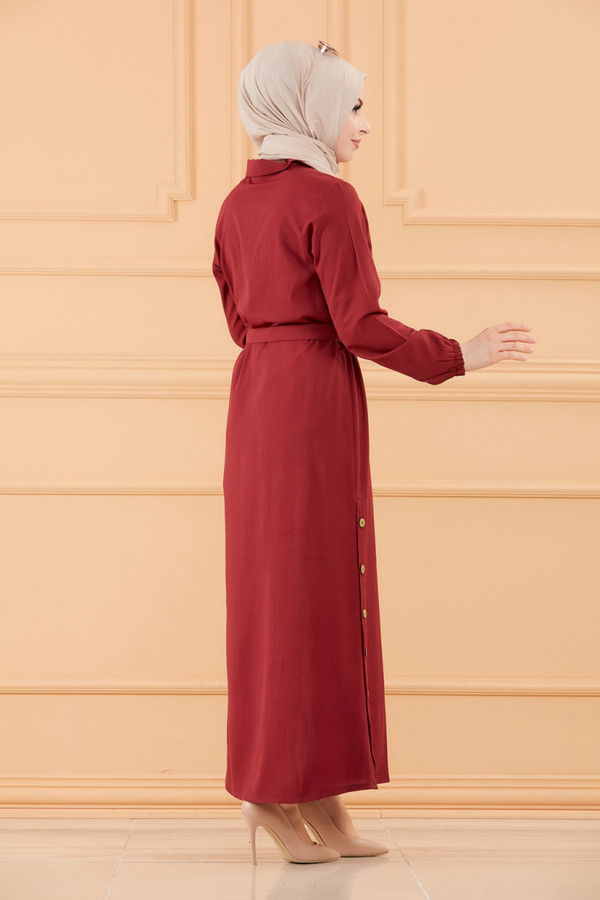 ELBISE Bordo - 3658 BORDO