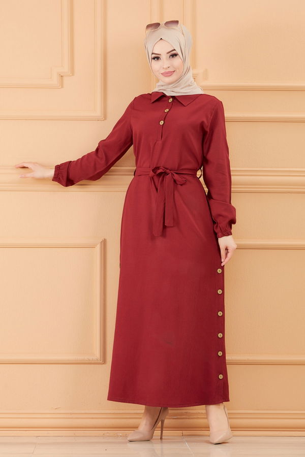 ELBISE Bordo - 3658 BORDO