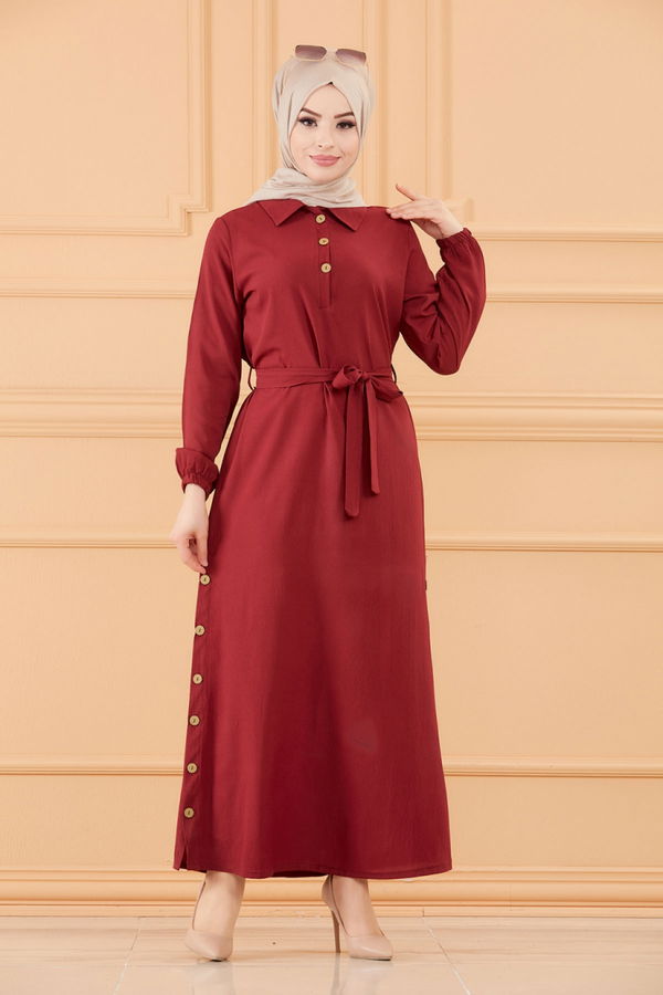 ELBISE Bordo - 3658 BORDO